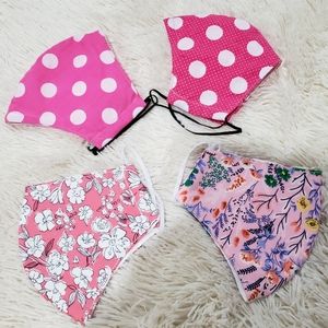 Lot of 4 masks floral